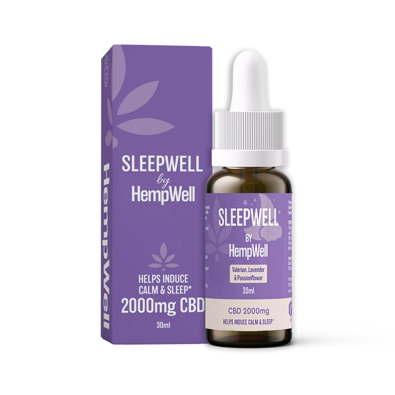 CBD SLEEPWELL CBD OIL | 2000MG CBD | 30ML BOTTLE | WITH LAVENDER AND VALERIAN