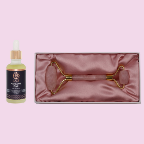 Marula oil & Jade roller - Face Tone Nutrition Set