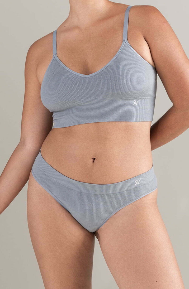 Storm Grey TENCEL™ High Leg Brief