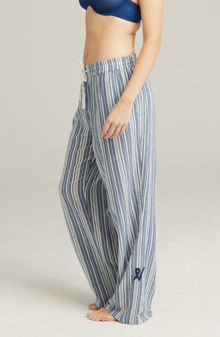 French Navy Stripe Classic Trousers