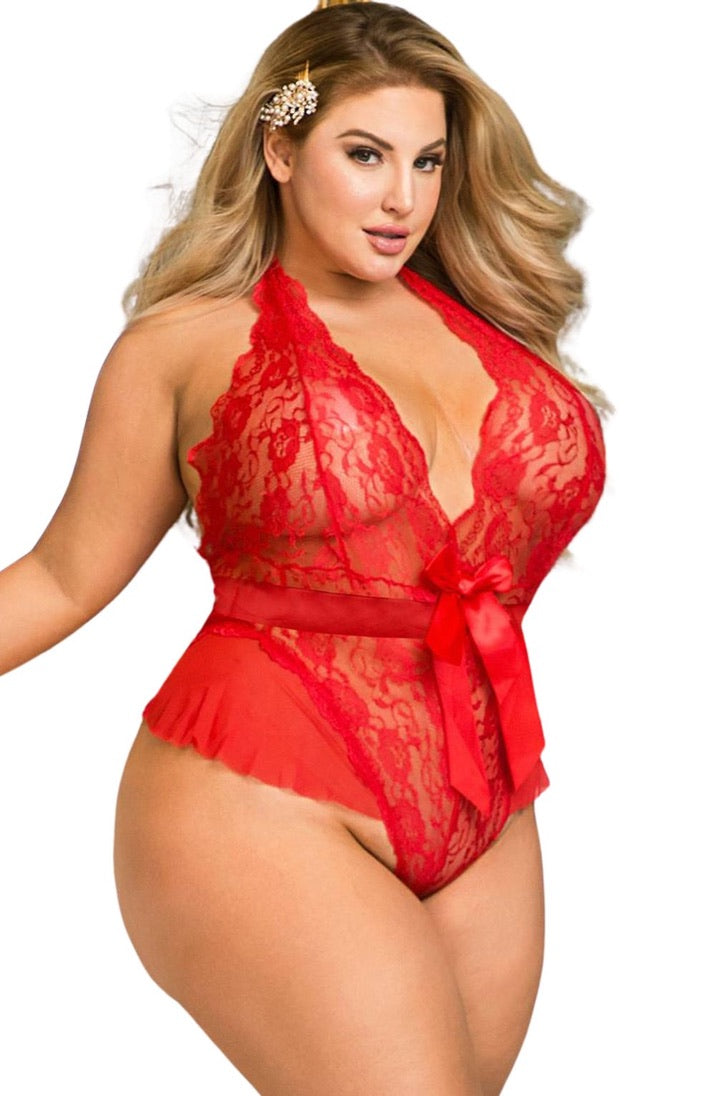 Hot Red Temptress Plus Teddy