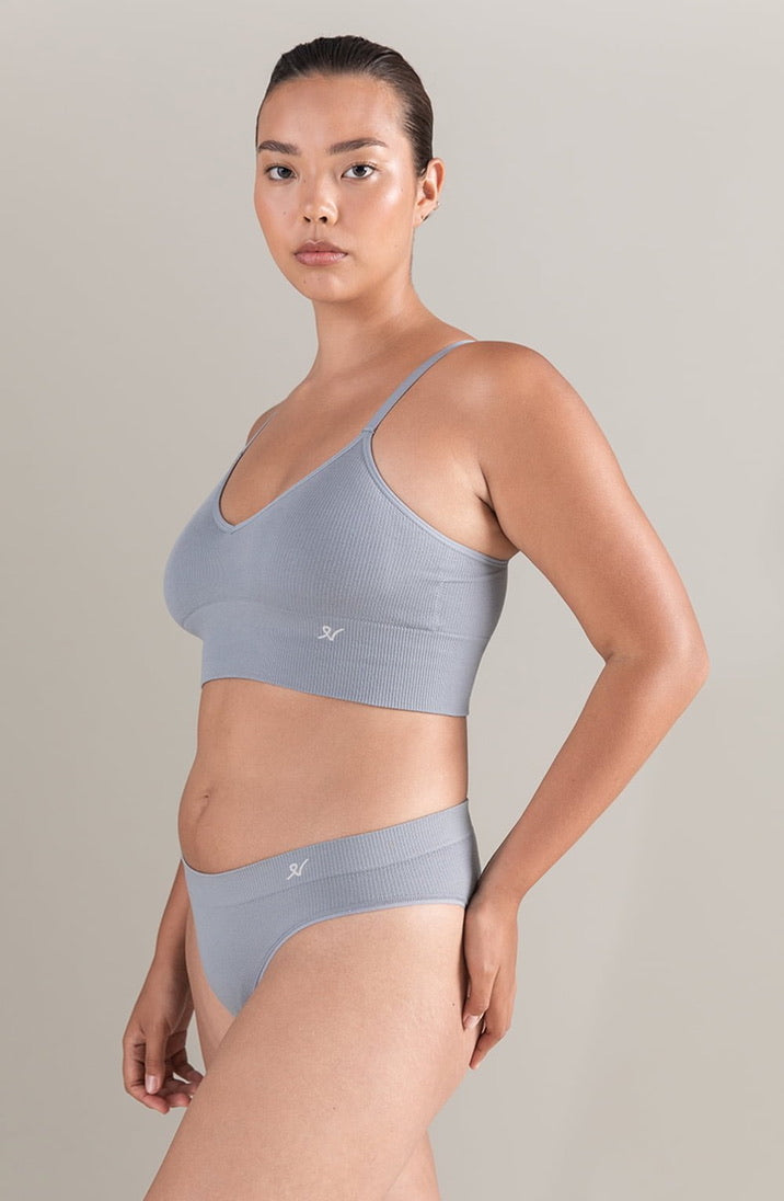 The TENCEL™ Seamless Bralette Storm - Grey