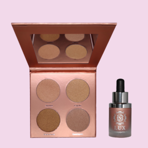 Liquid Highlighter & Palette - Luminous Glow Bundle