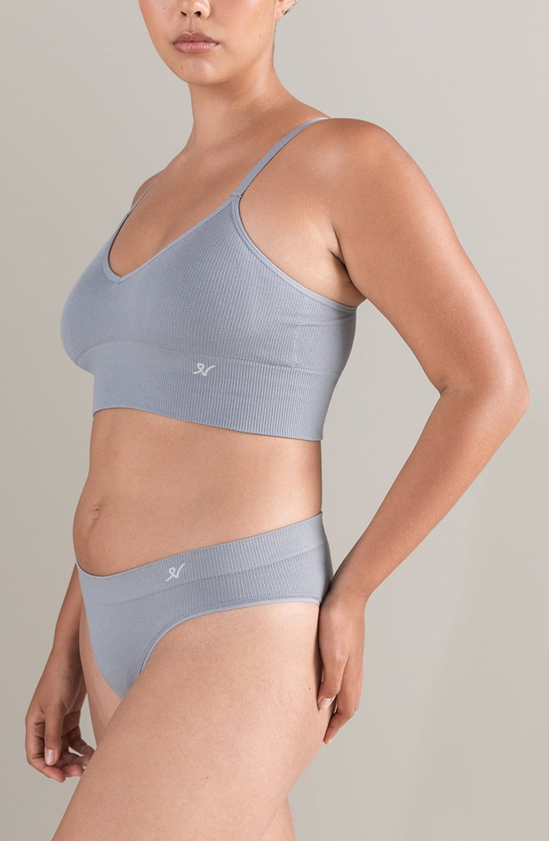 The TENCEL™ Seamless Bralette Storm - Grey