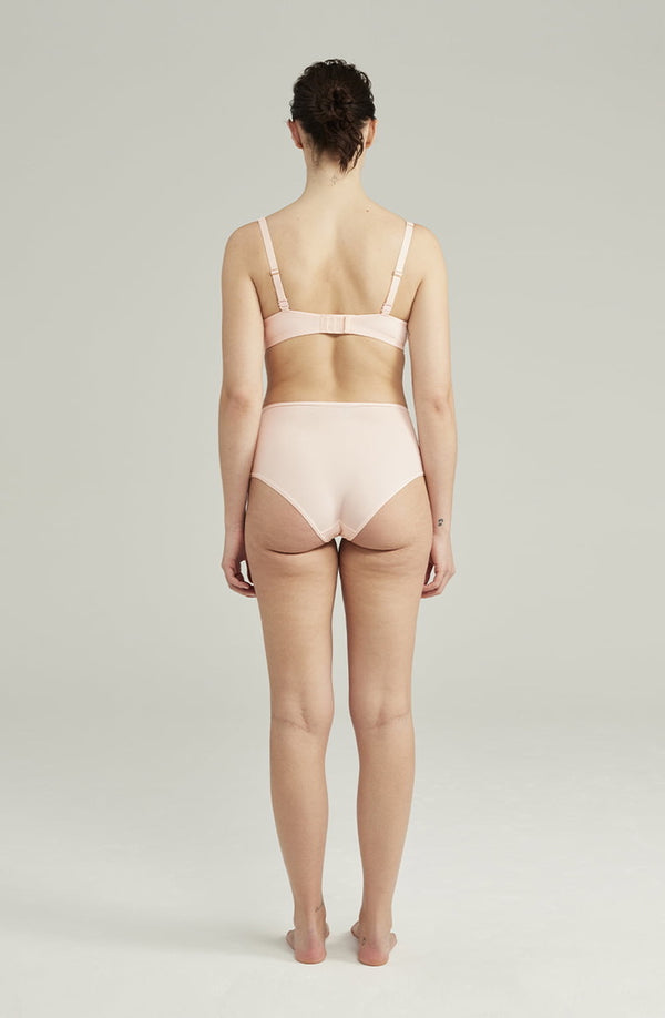 High Waist Blush Pink Seamless Contour Brief