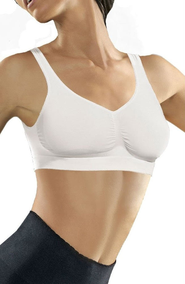 Control Body Medium Compression Push Up Bra Bianco