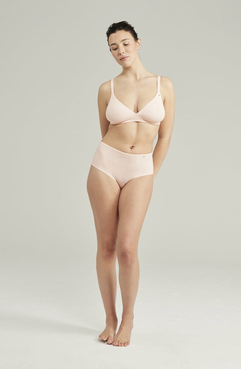 Blush Pink Seamless Comfort Bralette