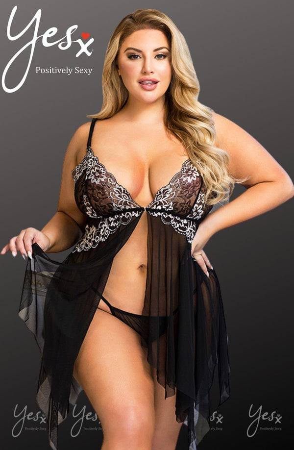 Seductive Siren Plus Babydoll Set