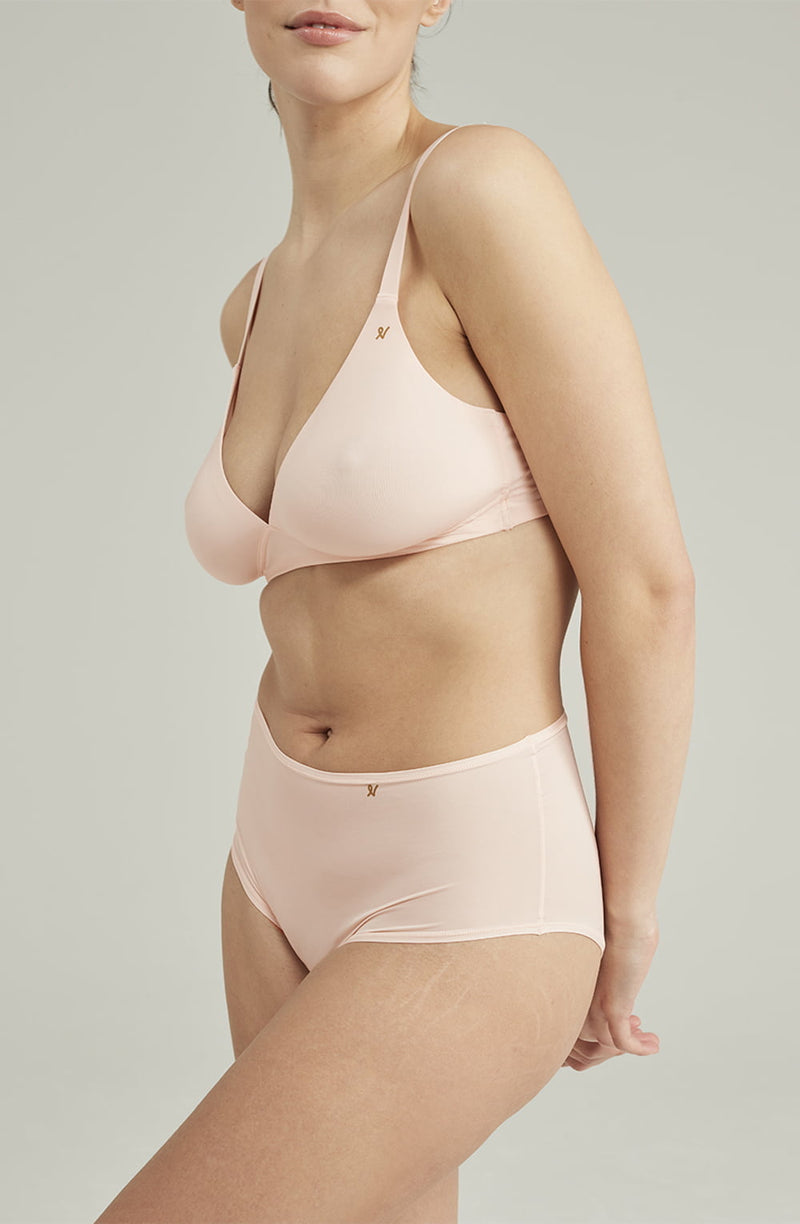 Blush Pink Seamless Comfort Bralette