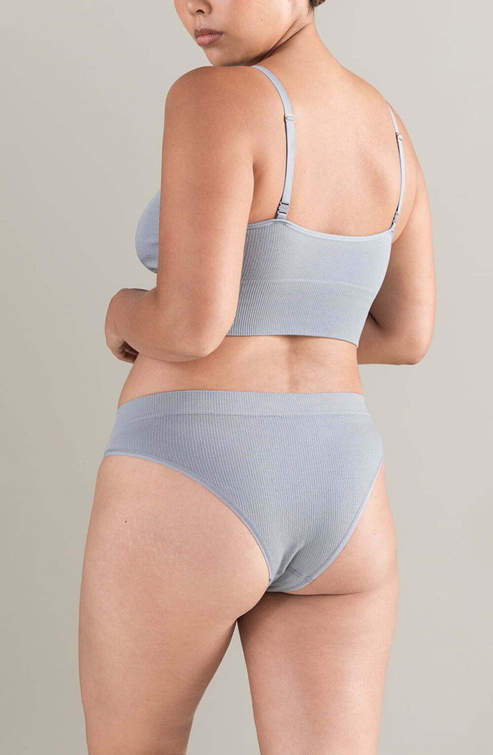 Storm Grey TENCEL™ High Leg Brief