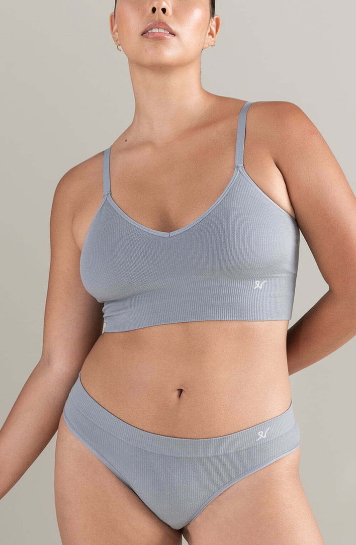 The TENCEL™ Seamless Bralette Storm - Grey