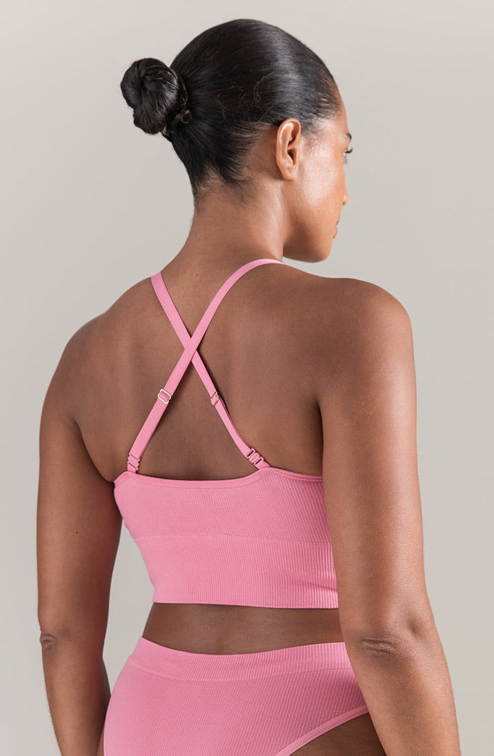 Rose Pink TENCEL™ Seamless Bralette