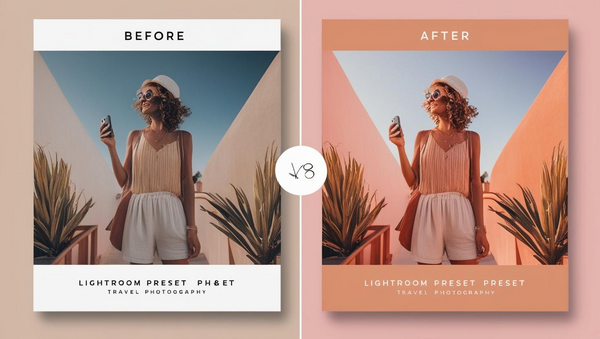 ✨ Tropical Glow Lightroom Preset | Warm Travel Edit | Aesthetic Instagram Filter