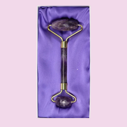 Amethyst Jade Roller in Silk Lined Box