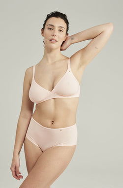 Blush Pink Seamless Comfort Bralette