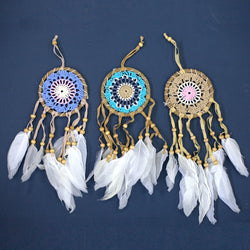 Pastel Macramé Dream Catchers x6