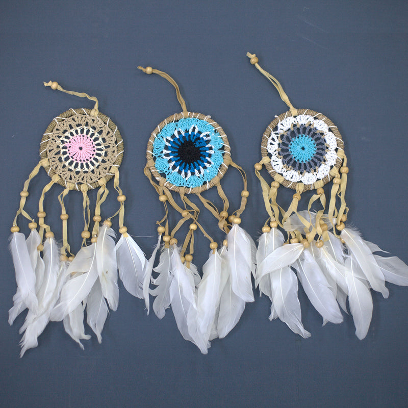 Pastel Macramé Dream Catchers x6